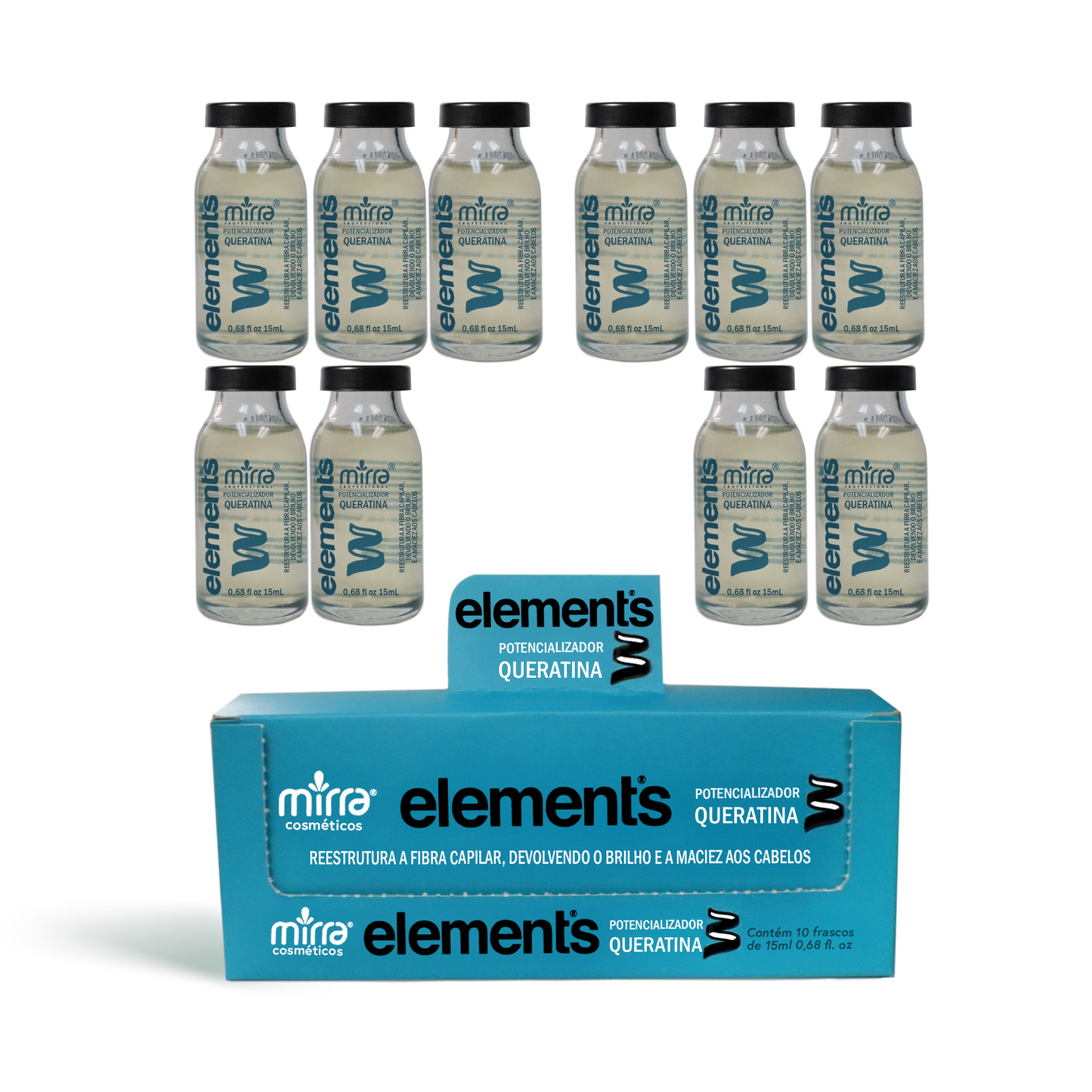 Potencializador Queratina - 10x15ml