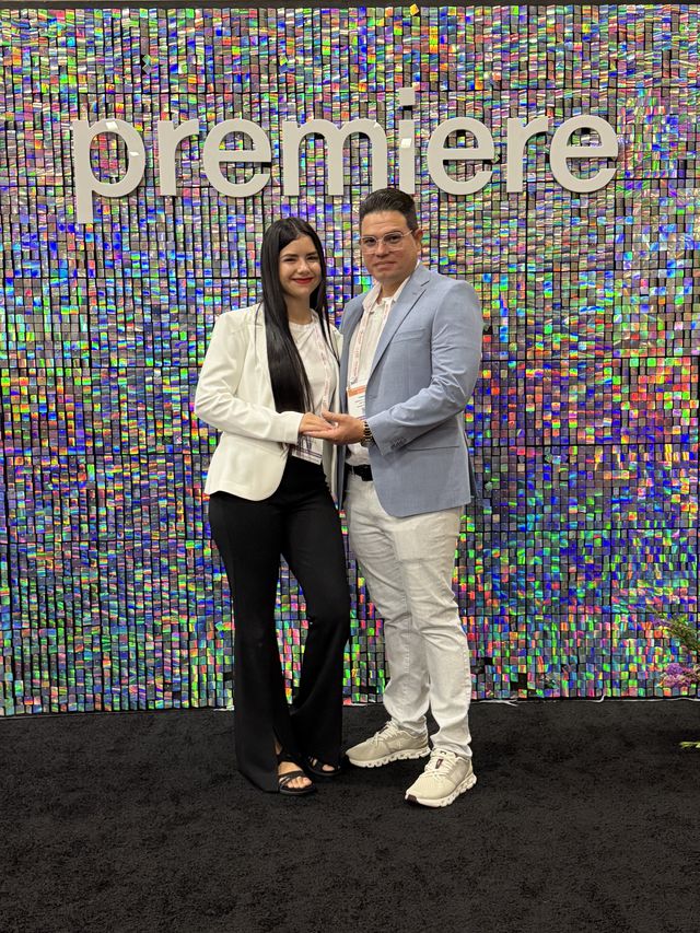 Danitza Dominguez and Yunior Gongora at the Premiere event
